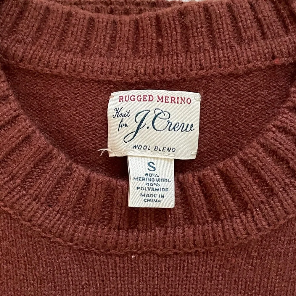 J. Crew Men's Crewneck Sweater in Deep Brick